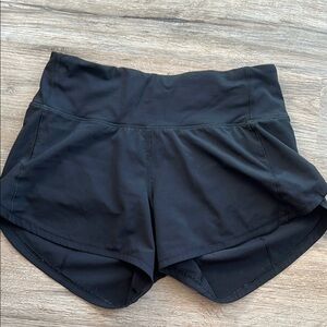 Lululemon Speed Up High Rise Black Athletic Shorts
